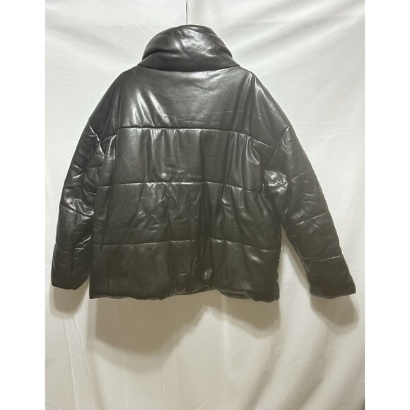 DKNY Womens XXL Black Mock Neck - 2 F Warm Factor Puffer Jacket - Picture 11 of 12